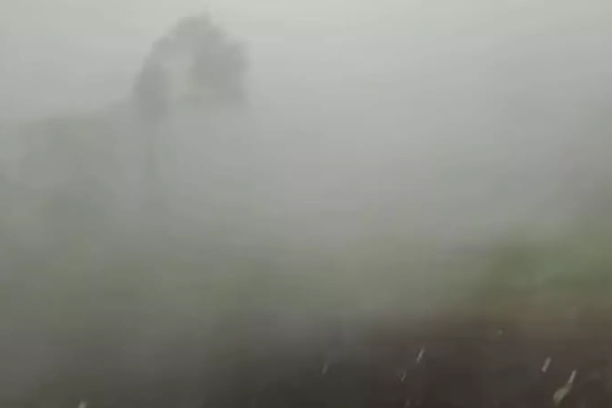 Microexplosão atmosférica atingiu a cidade gaúcha de Santa Cruz do Sul. (FOTO: REPRODUÇÃO/METSUL METEROLOGIA)