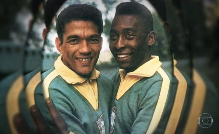 Garrincha e Pelé nunca perderam um jogo pela seleção (Foto: Reprodução TV Globo)