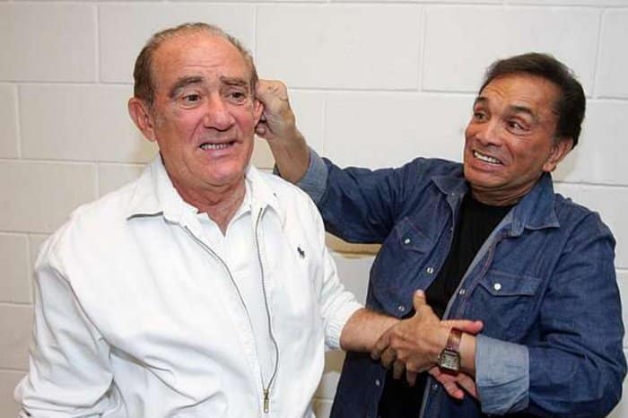 Didi (Renato Aragão) e Dedé Santana, os Trapalhões ainda vivos. (Foto: Reprodução)