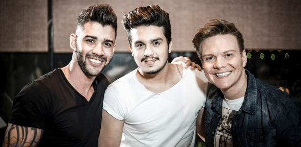 Gusttavo Lima, Luan Santana e Michel Teló. (Foto: Reprodução)
