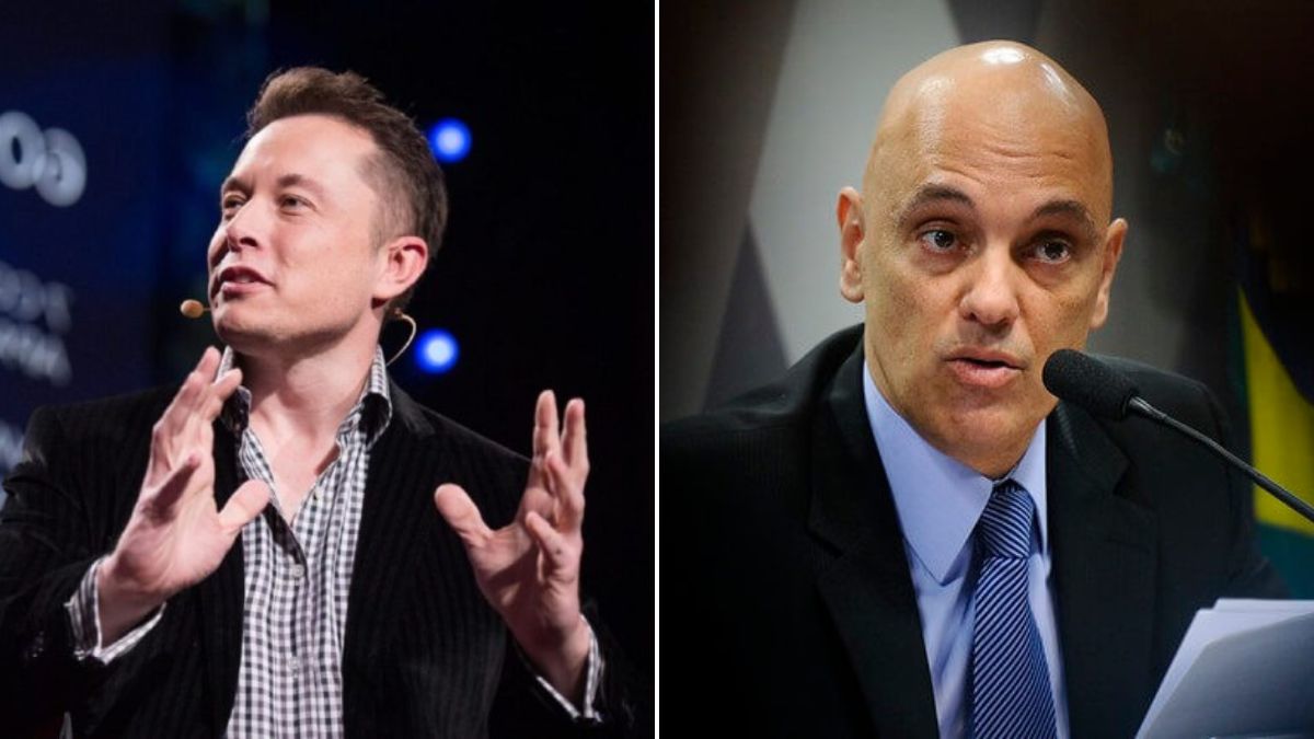 Elon Musk e Alexandre de Morais
