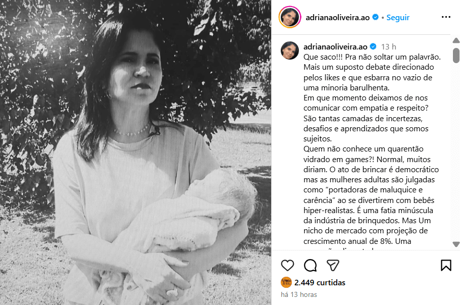 Jornalista defende bebês reborn e recebe críticas 1 image 84
